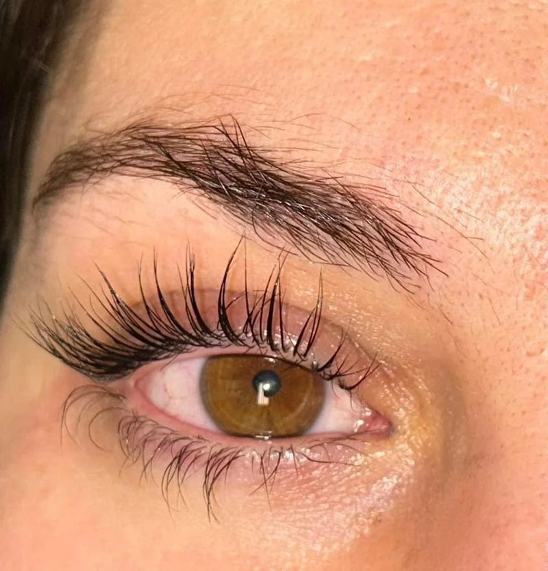 Fine lashes — first-time lift result