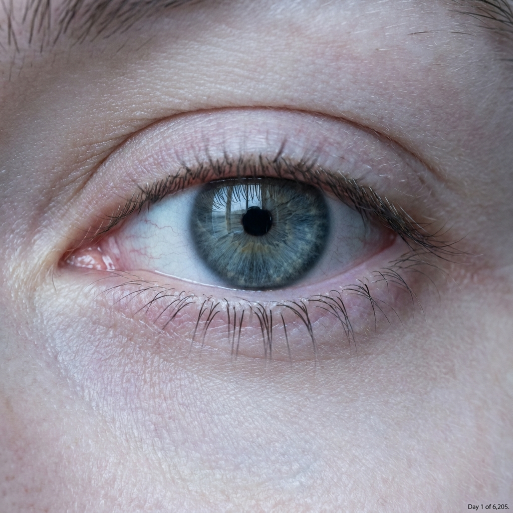 Extreme macro of straight lashes